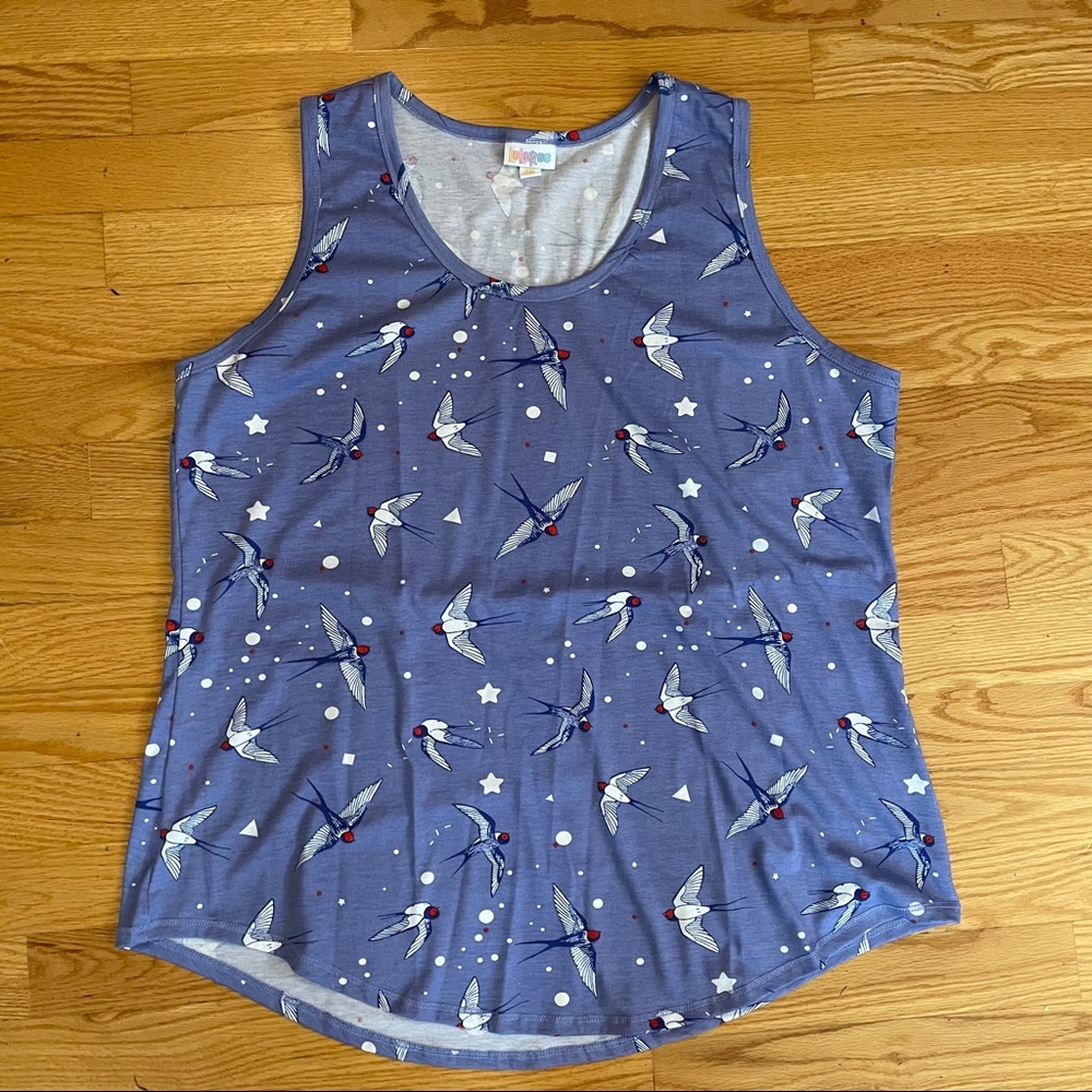 3XL Lularoe Sparrow Print Tank Top